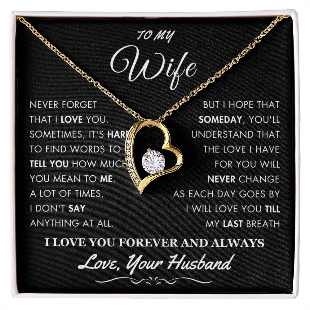 To My Wife - Love You Till Last Breath - From Your Husband - 2402 - D4