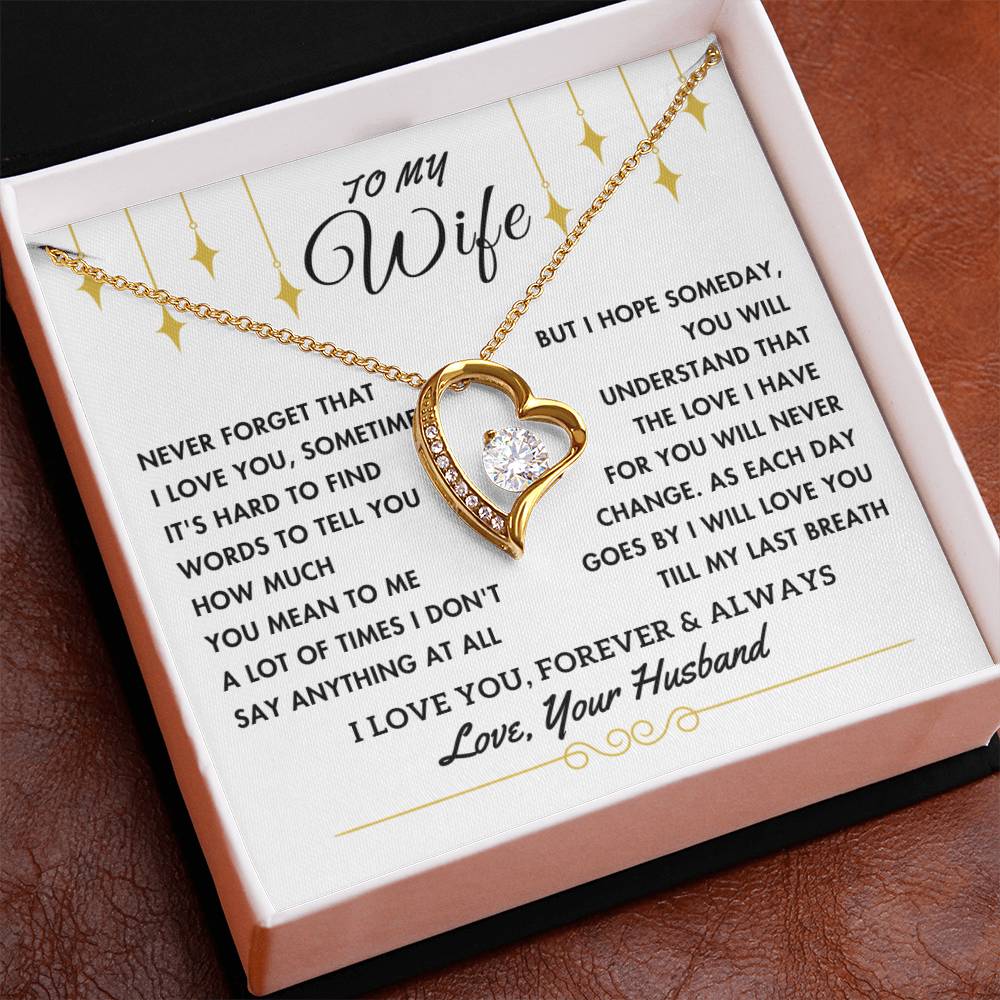 To My Wife - Love You Till My Last Breath - From Husband GS2408