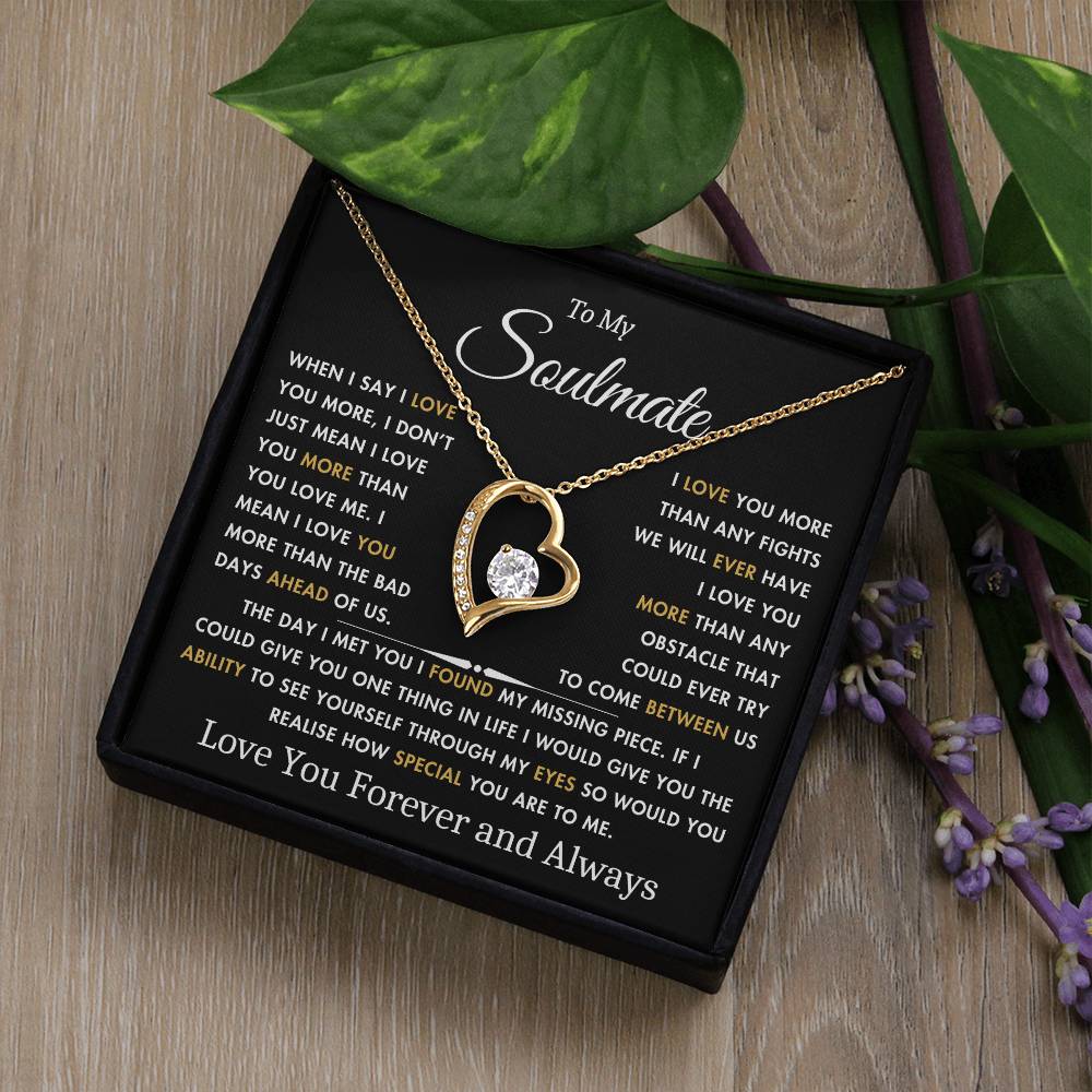 To My Soulmate - The Day I Met You - Best Gift for Soulmate - Forever Love Necklace