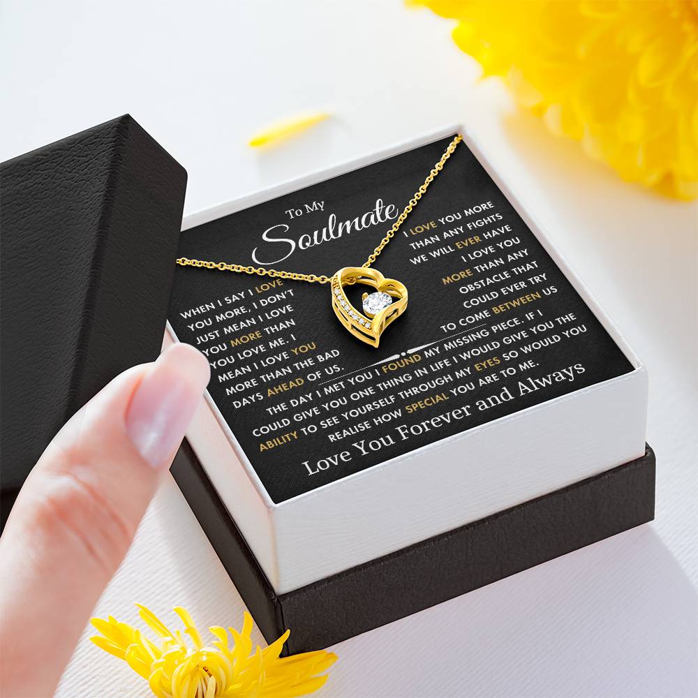 To My Soulmate - The Day I Met You - Best Gift for Soulmate - Forever Love Necklace