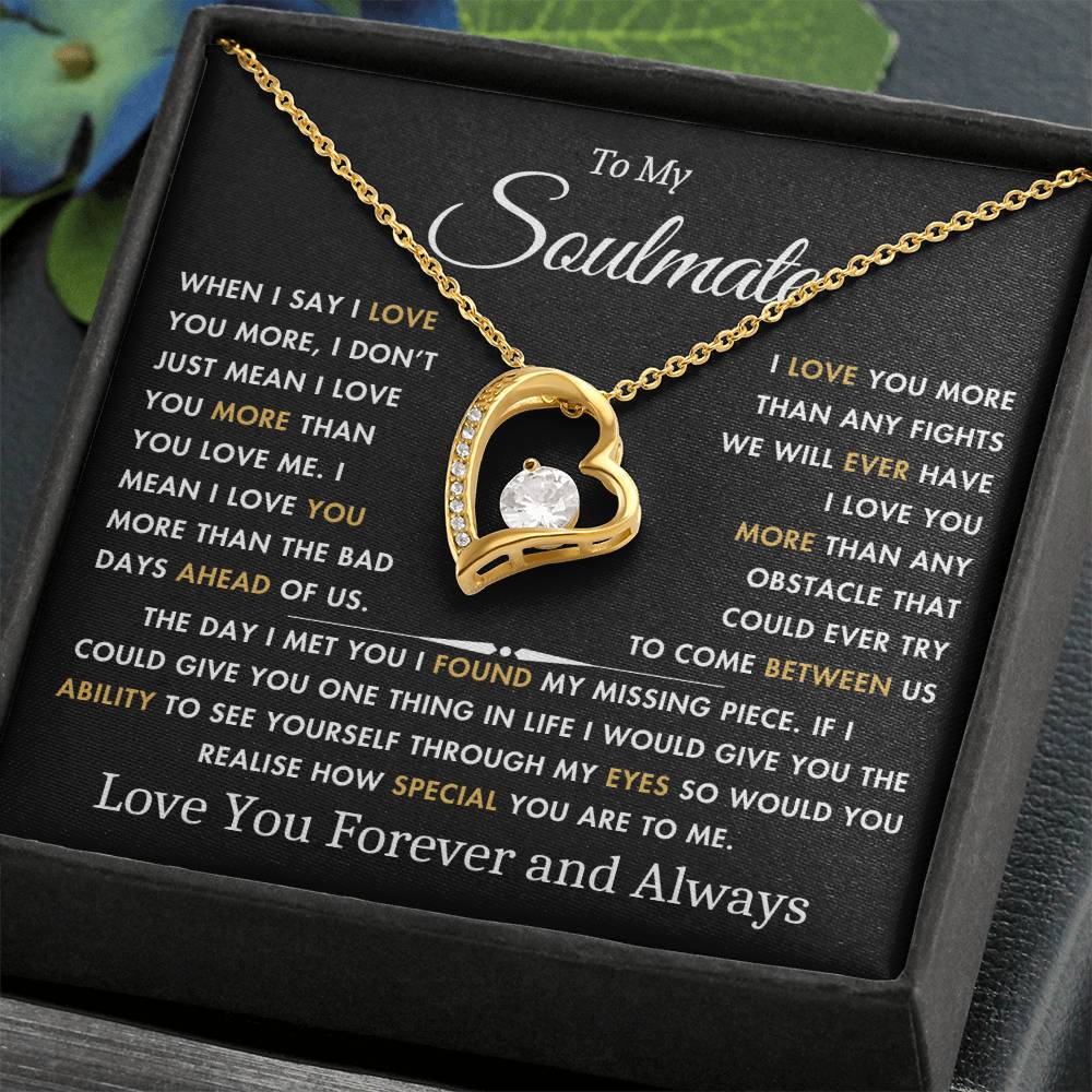 To My Soulmate - The Day I Met You - Best Gift for Soulmate - Forever Love Necklace