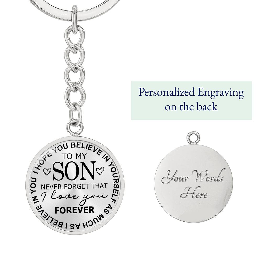 To My Son - Graphic Key Chain - Love You Forever